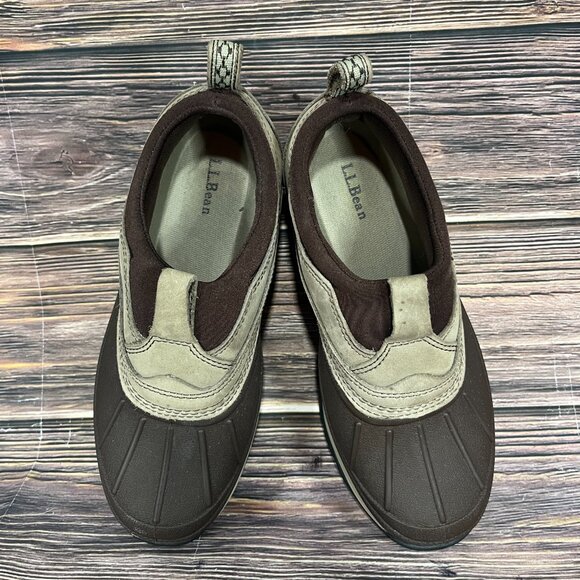 LL Bean Tek 2.5 Storm Chaser Brown Taupe Women's Waterproof Duck Boot Shoes - Picture 7 of 8